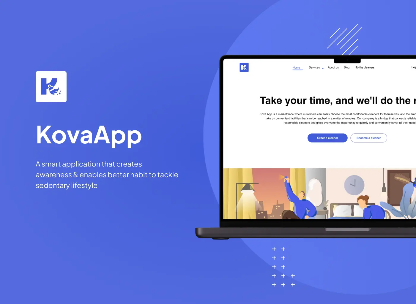 KovaApp - Book cleaning services quickly and effortlessly