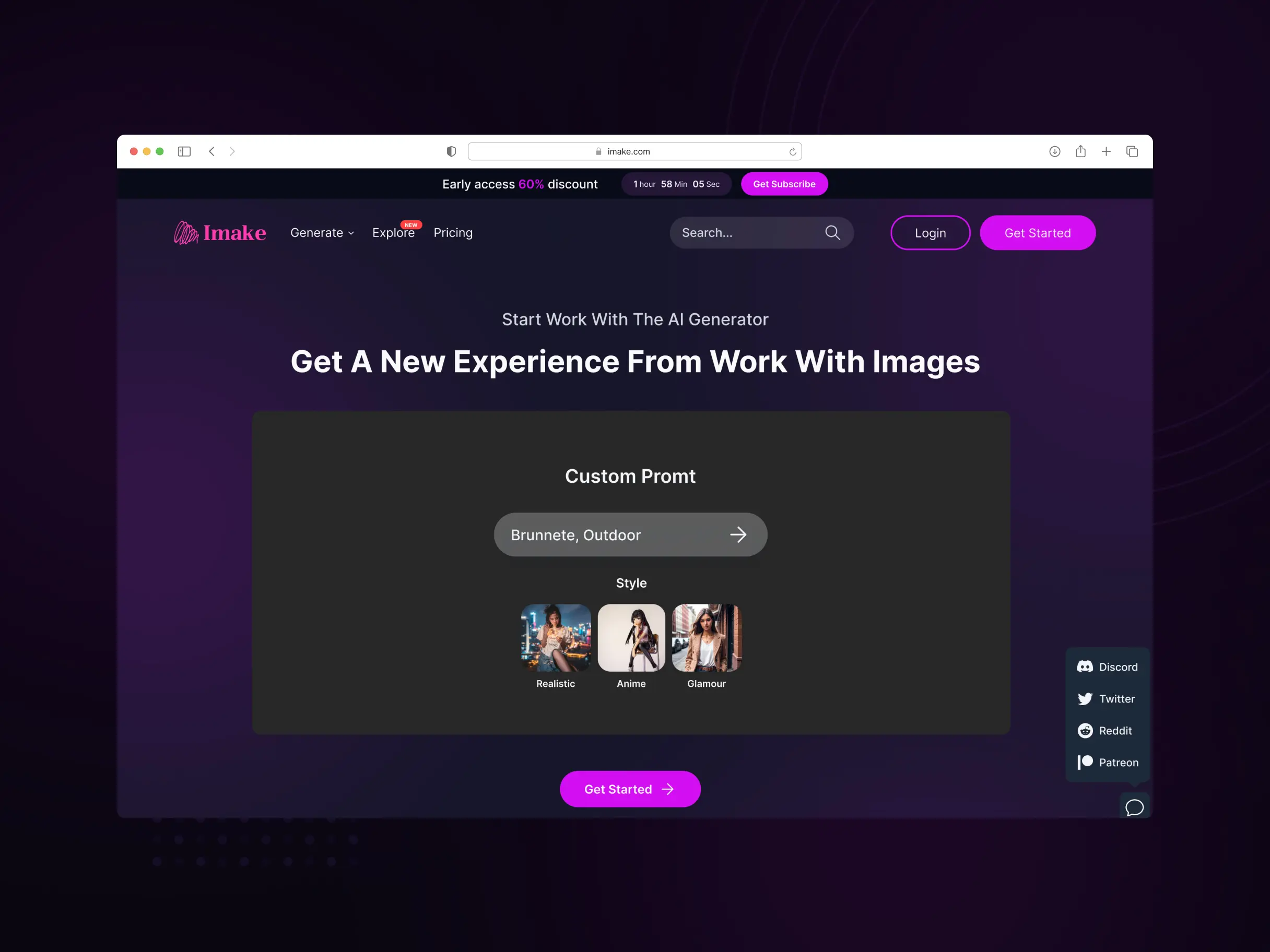 AI Web-Platform for image generation and editing