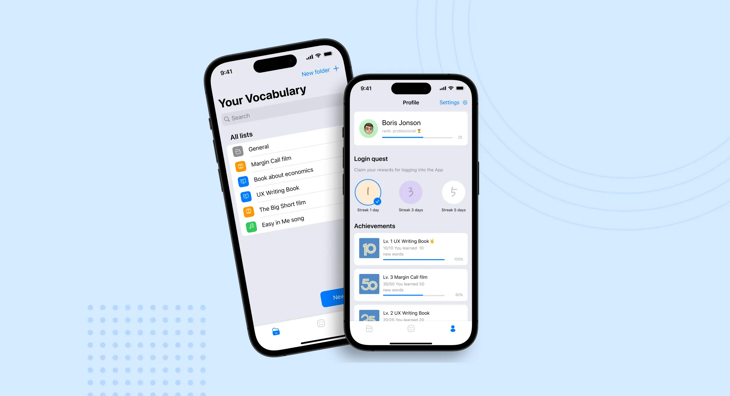 Mobile Anwendung für Vokabelaufbau