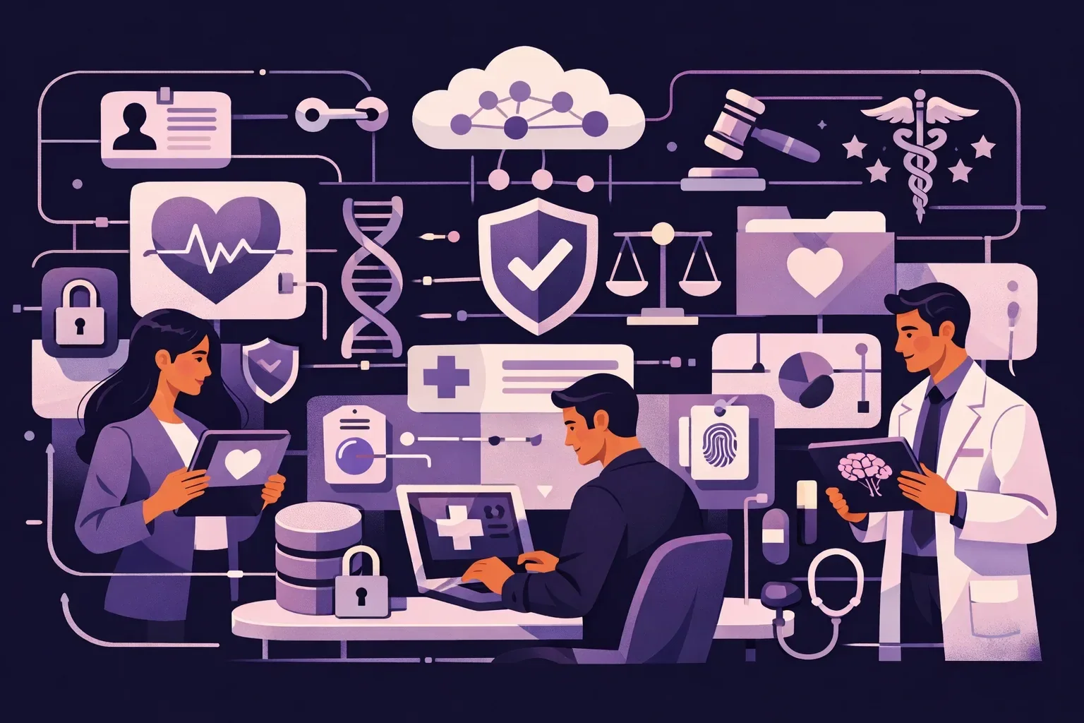 healthcare software development services - HIPAA, GDPR, and EU MDR: the Compliance Layer That Shapes Every Healthcare Build