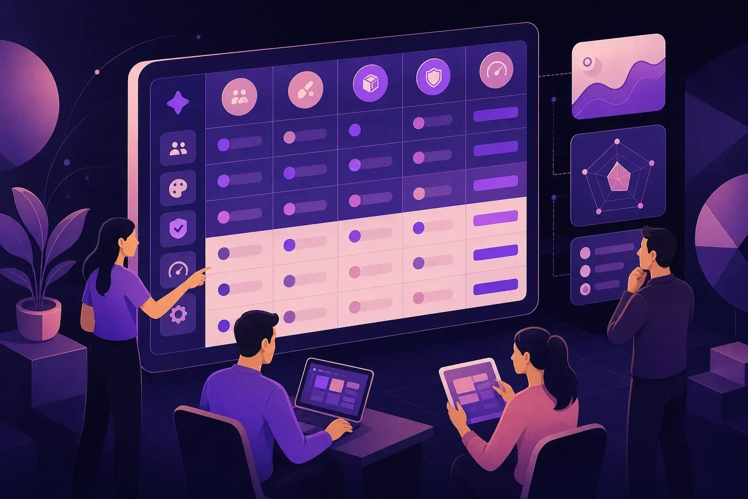UI/UX design company - Weighted Evaluation Scorecard